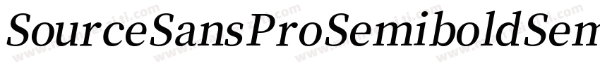 Source Sans Pro Semibold Semibold字体转换